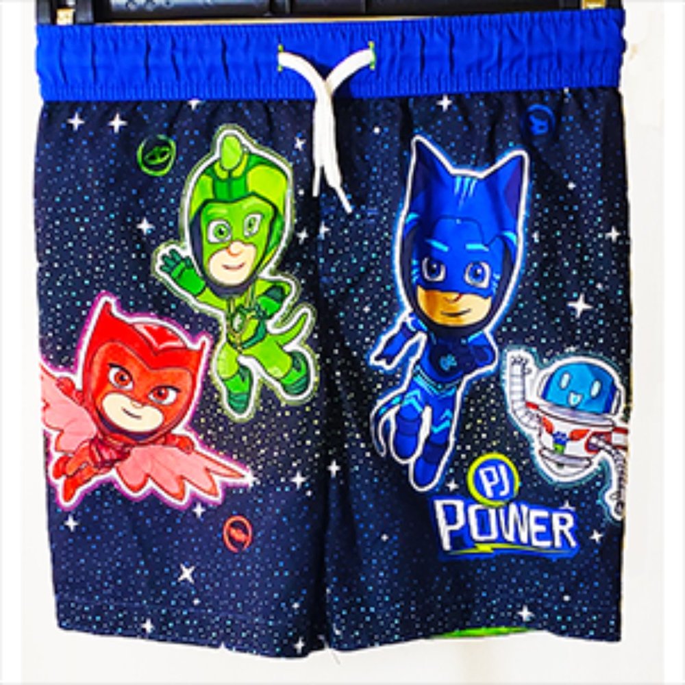 FROG BOX PJMASKS KIDS SWIM SHORTS PJ POWER SIZE 4T VG+++ Condition- Pre-Owned